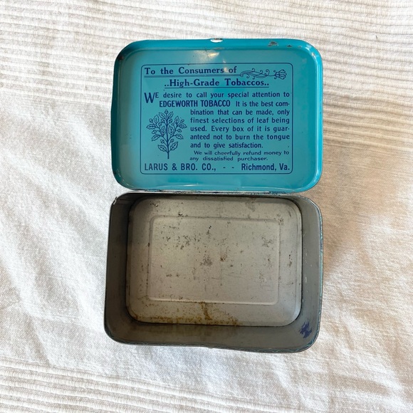 Vintage 1940’S Edgeworth Pipe Tobacco Collectable Empty Tin - Picture 8 of 15